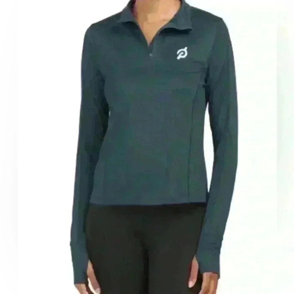 Peloton Warm Up Cropped 1/2 Zip Top Women's Size S